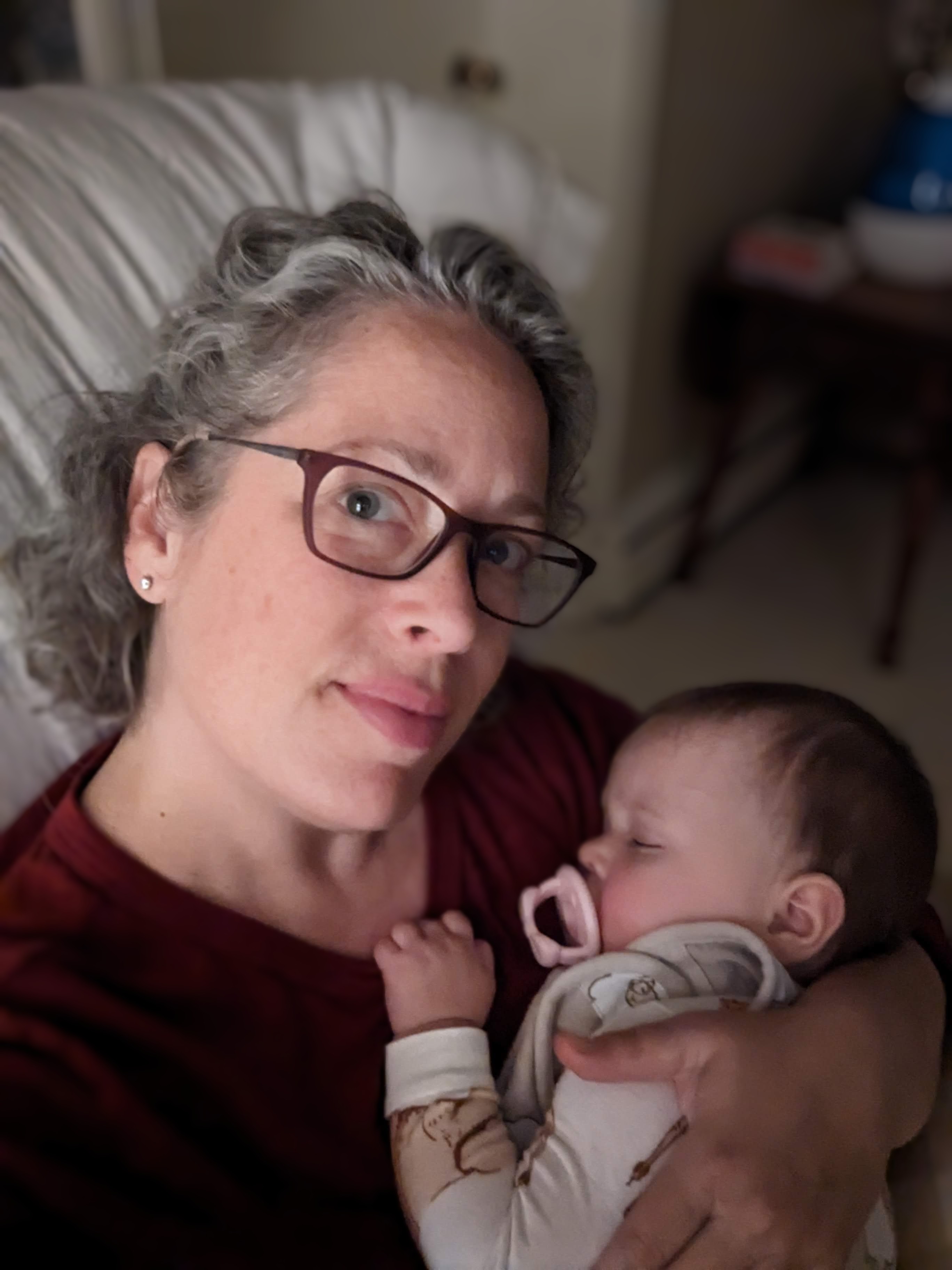 Jody Israel supporting a new mother with lactation counseling